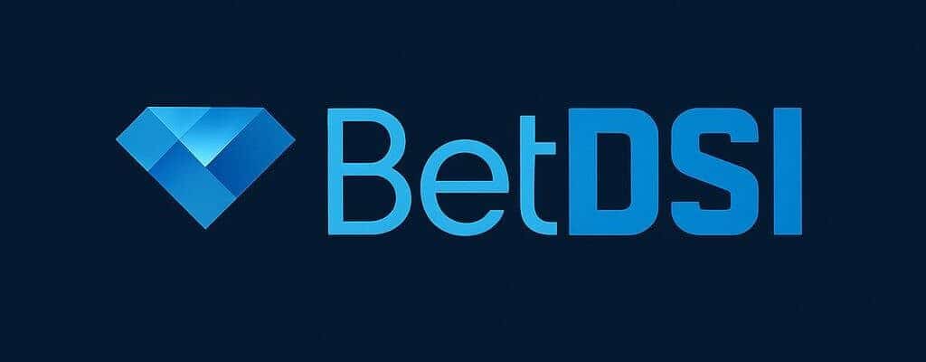 BetDSI Logo featuring a sleek design with a blue diamond symbol and modern typography representing the brand identity of BetDSI Sportsbook and online gaming.