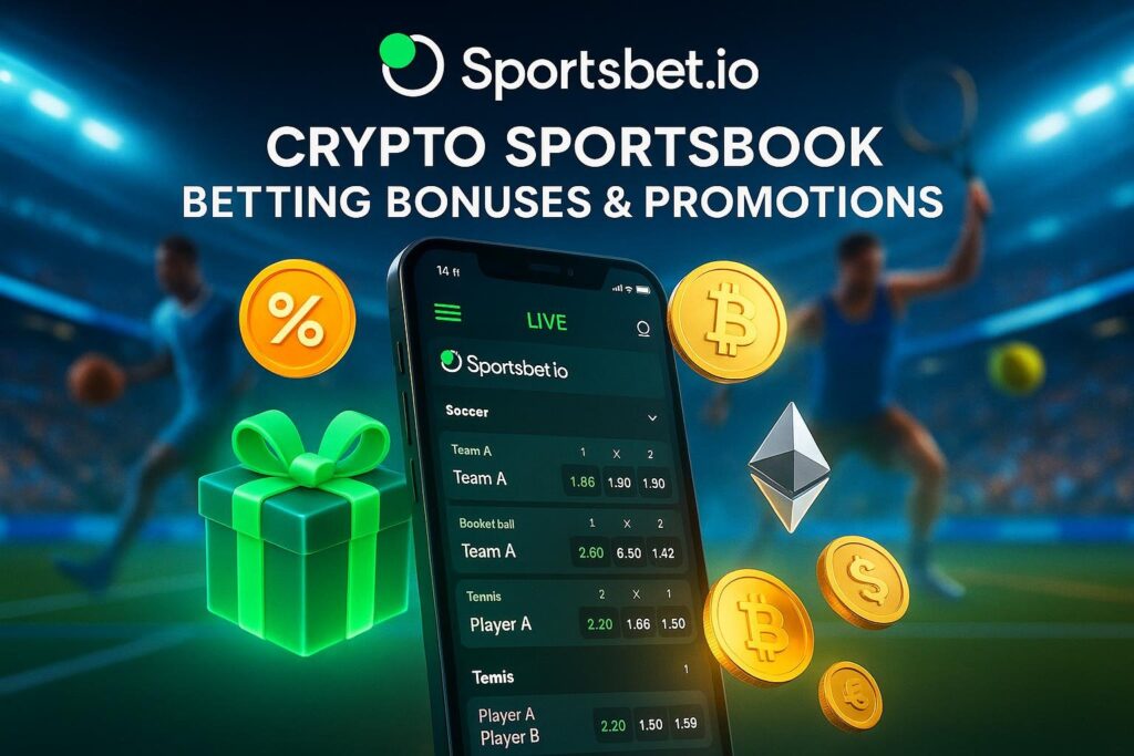 SportsBet.io offers a leading crypto sportsbook experience with exciting betting bonuses and promotions. Discover top opportunities for sports enthusiasts and bettors.