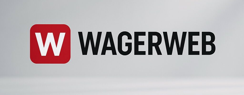 WagerWeb Review logo featuring a bold red W icon against a sleek gray background designed to attract users seeking reliable insights on WagerWeb's betting platform.